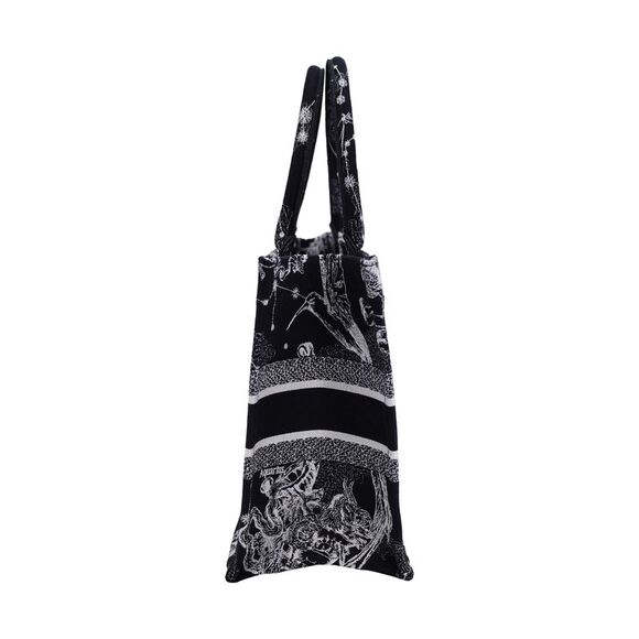 Christian Dior Medium Zodiac Dior Book Tote in Black Canvas - Picture 2 of 9